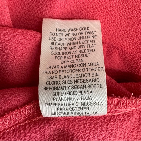 Wishful Park Salmon Color Strappy Lace Racer Back Top - Picture 6 of 7